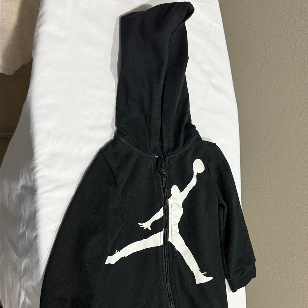 Jordan Black and White Kids One Piece Footie